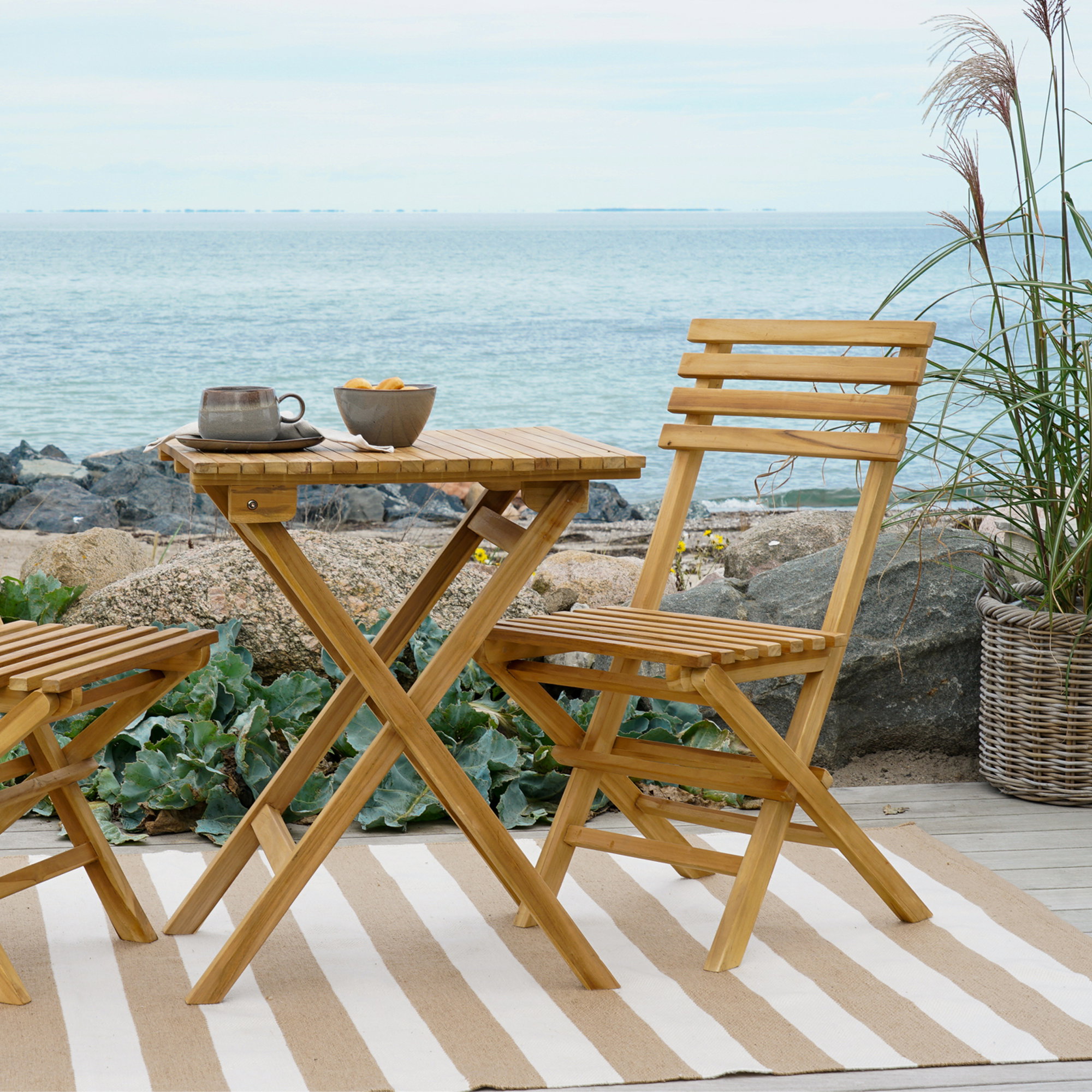 Pina Tæppe, 100% genanvendt plast, beige/off white, 140x200 cm - Billede 3