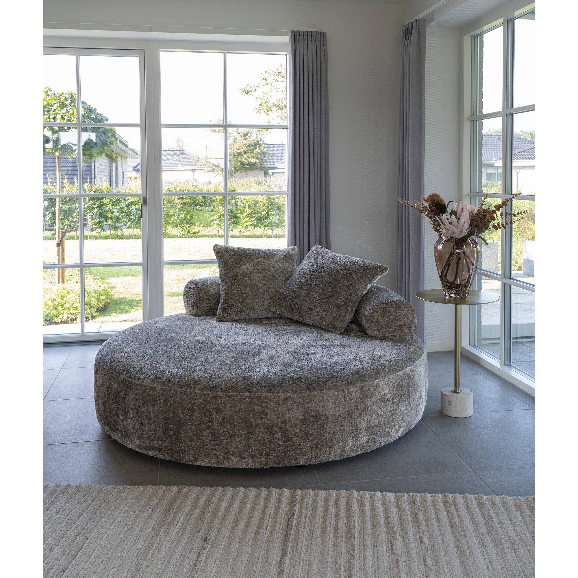 Mango Tæppe, håndtuftet, råhvid, 200x300 cm - Billede 4