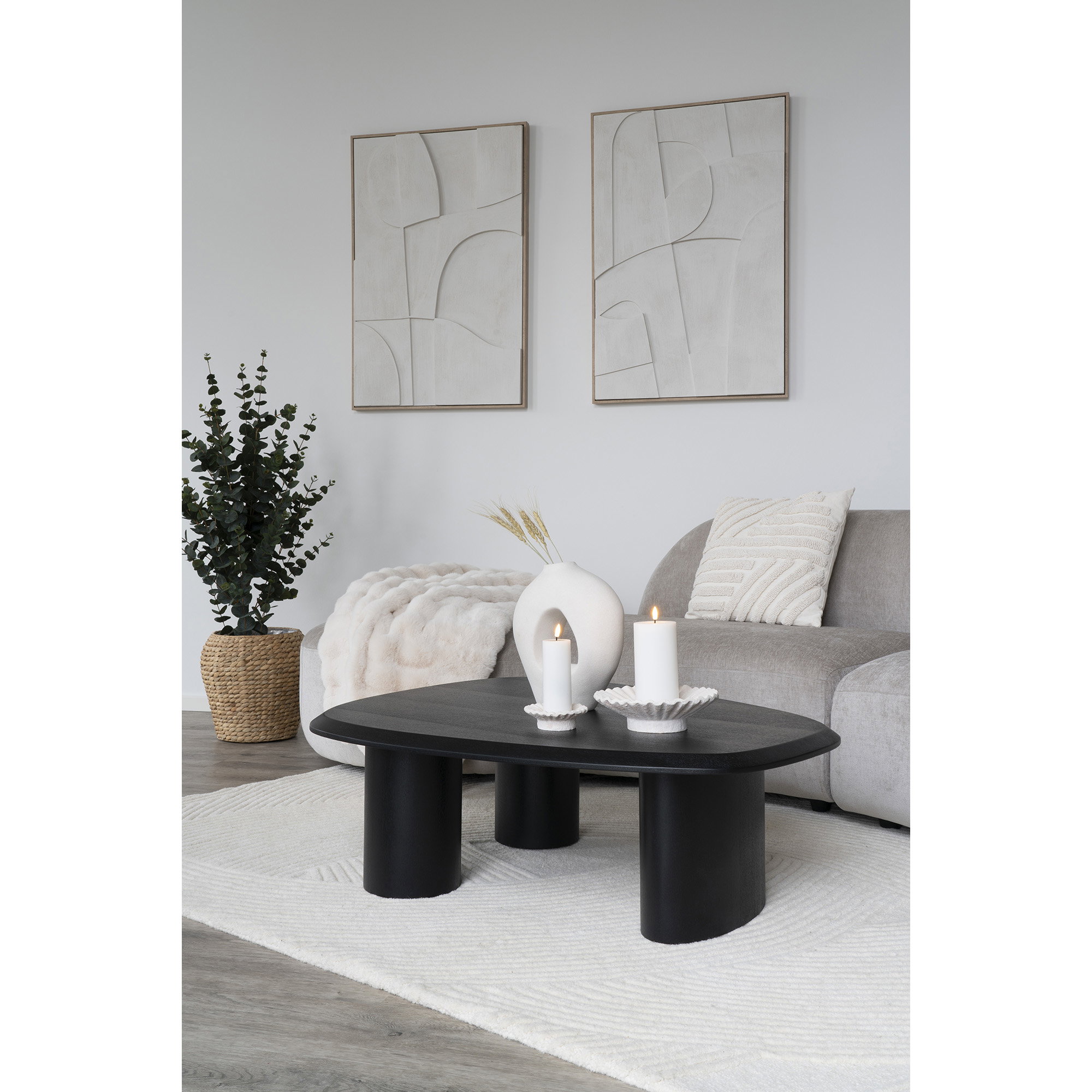 Pune Tæppe, håndtuftet, råhvid, 200x300 cm - Billede 7