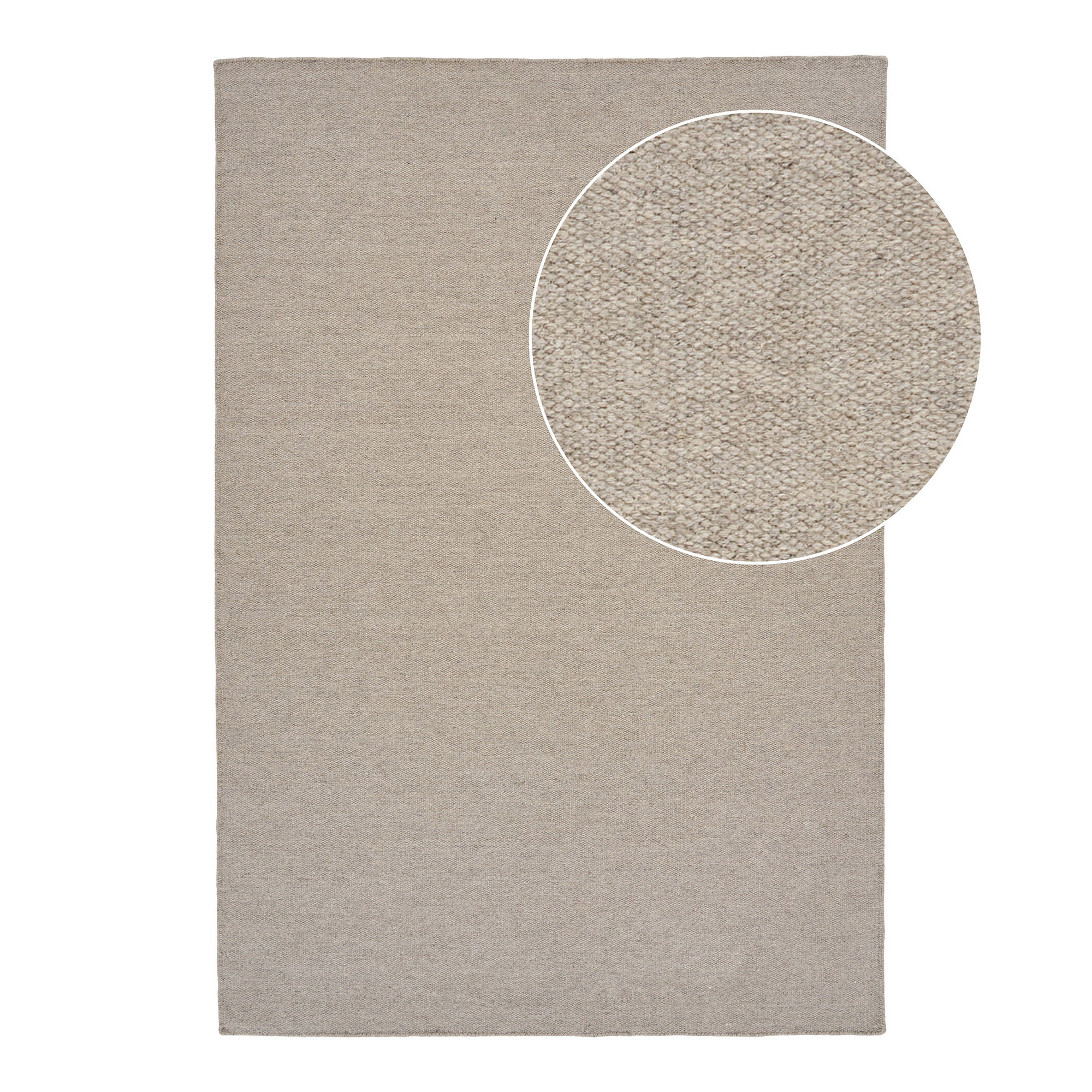 Nila Tæppe, håndvævet, mørk sand, 200x300 cm