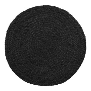 Alternative view of Bombay Dækkeservietter, flettet jute, mørkegrå, ø38 cm, sæt af 4