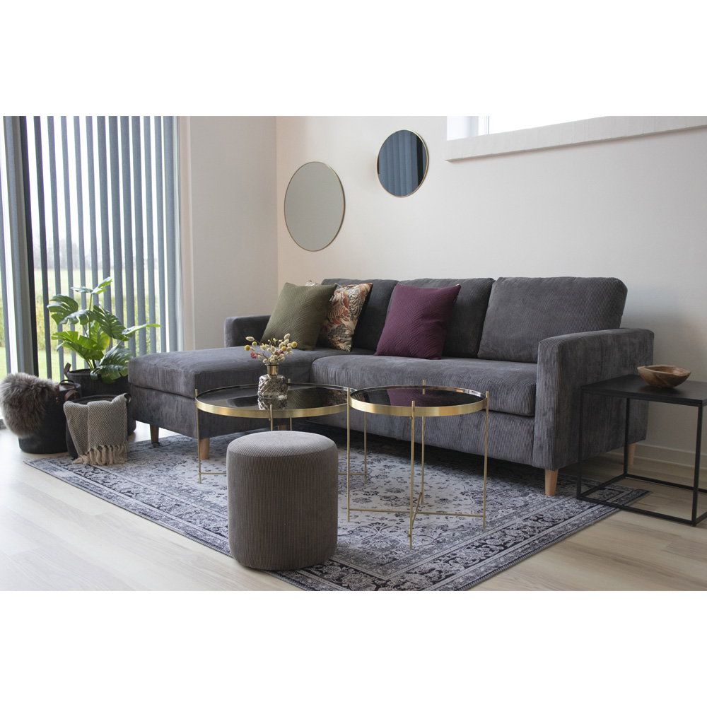 Jersey Spejl, stål, messing look, ø60 cm - Billede 4