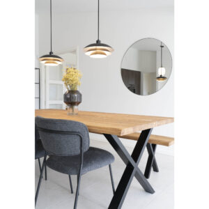 Jersey Spejl, stål, sort, ø100 cm - Billede 5