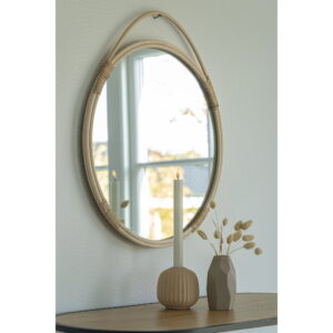 Alternative view of Malo Spejl, rattan, natur, ø50 cm