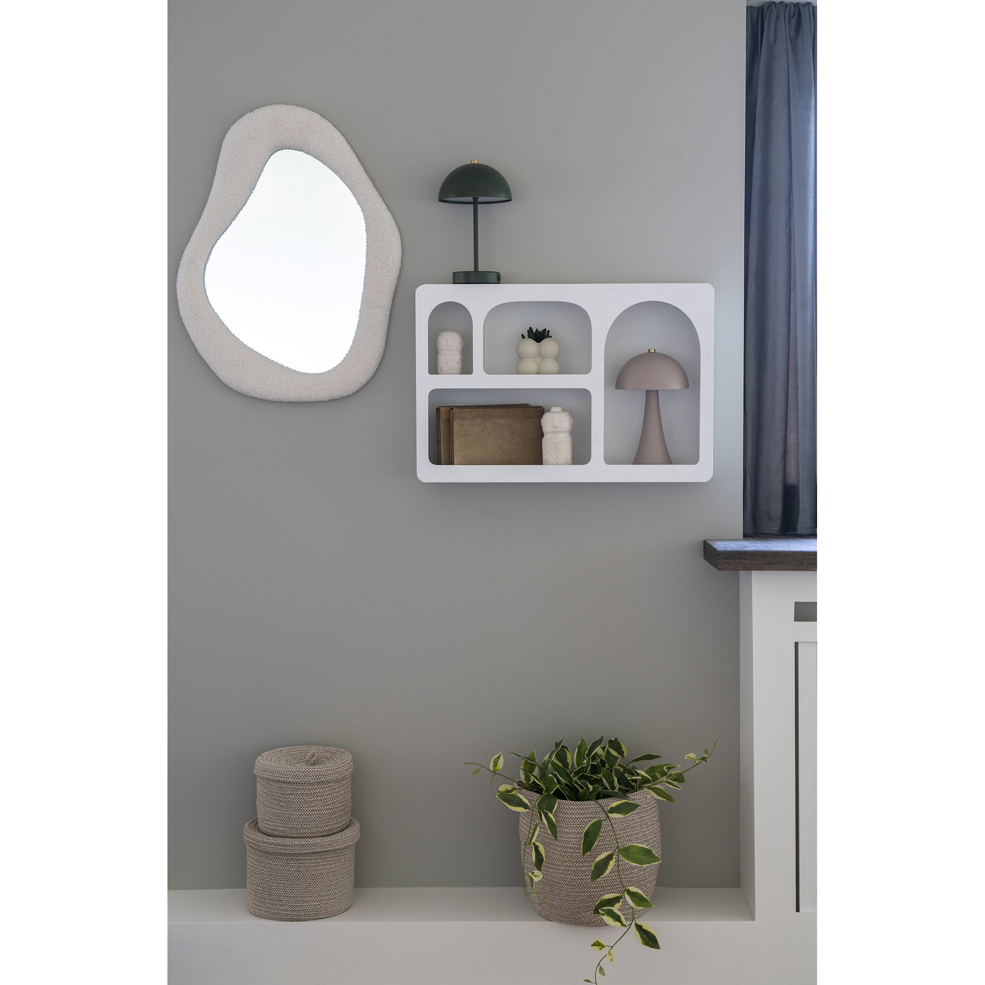 Bosa Spejl, teddy, hvid, 46,5x61 cm - Billede 3