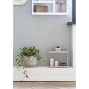 Rabo Stående Dobbelthylde, stål, sand, 2 hylder, 30x15x31 cm - Billede 6
