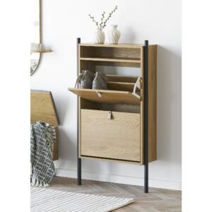 Barco Skoskab, egetræslook, 62x26x118 cm - Billede 7