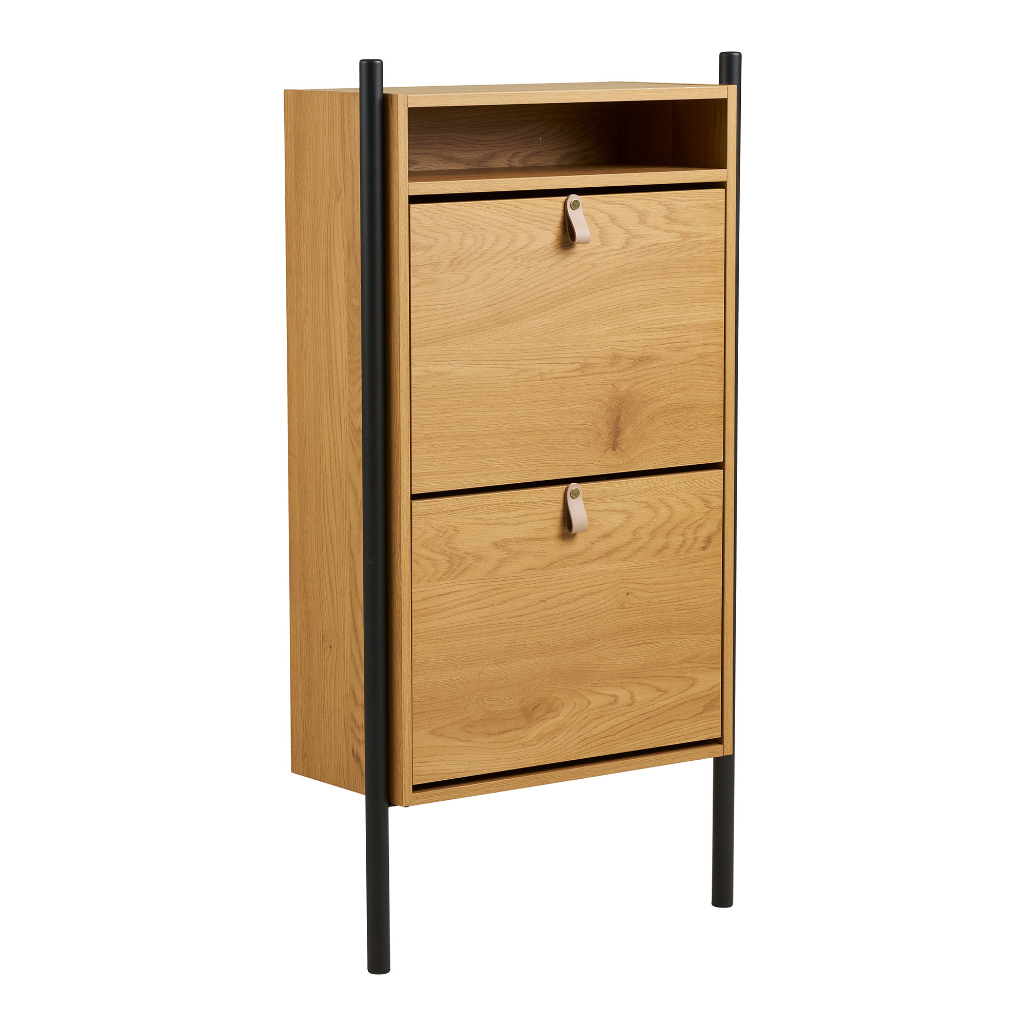 Barco Skoskab, egetræslook, 62x26x118 cm - Billede 3
