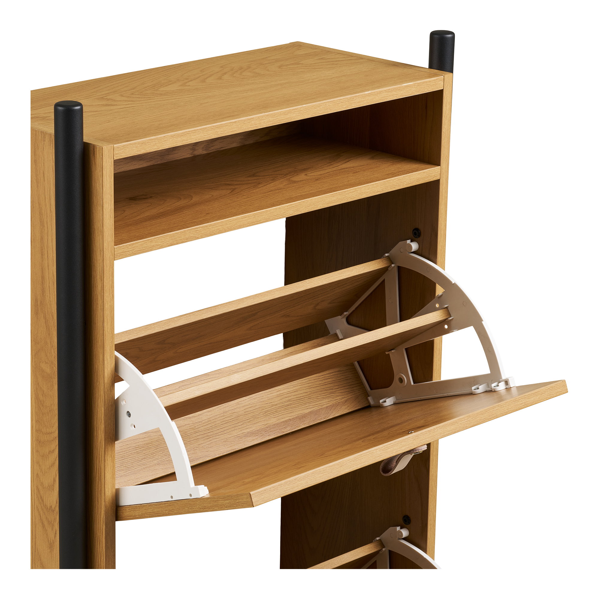 Barco Skoskab, egetræslook, 62x26x118 cm - Billede 5