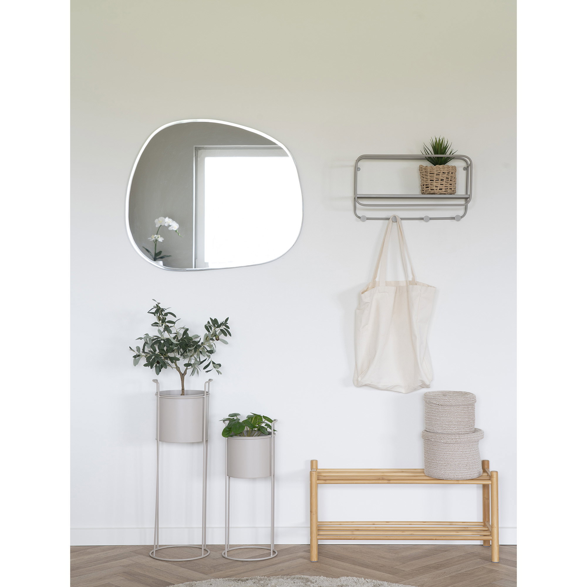 Manaus Skohylde, bambus, natur, 70x27x33 cm - Billede 5
