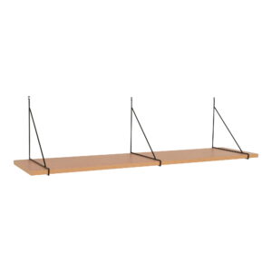 Alternative view of Chiba Væghylde, askefiner, sort metal stel, 120x29 cm