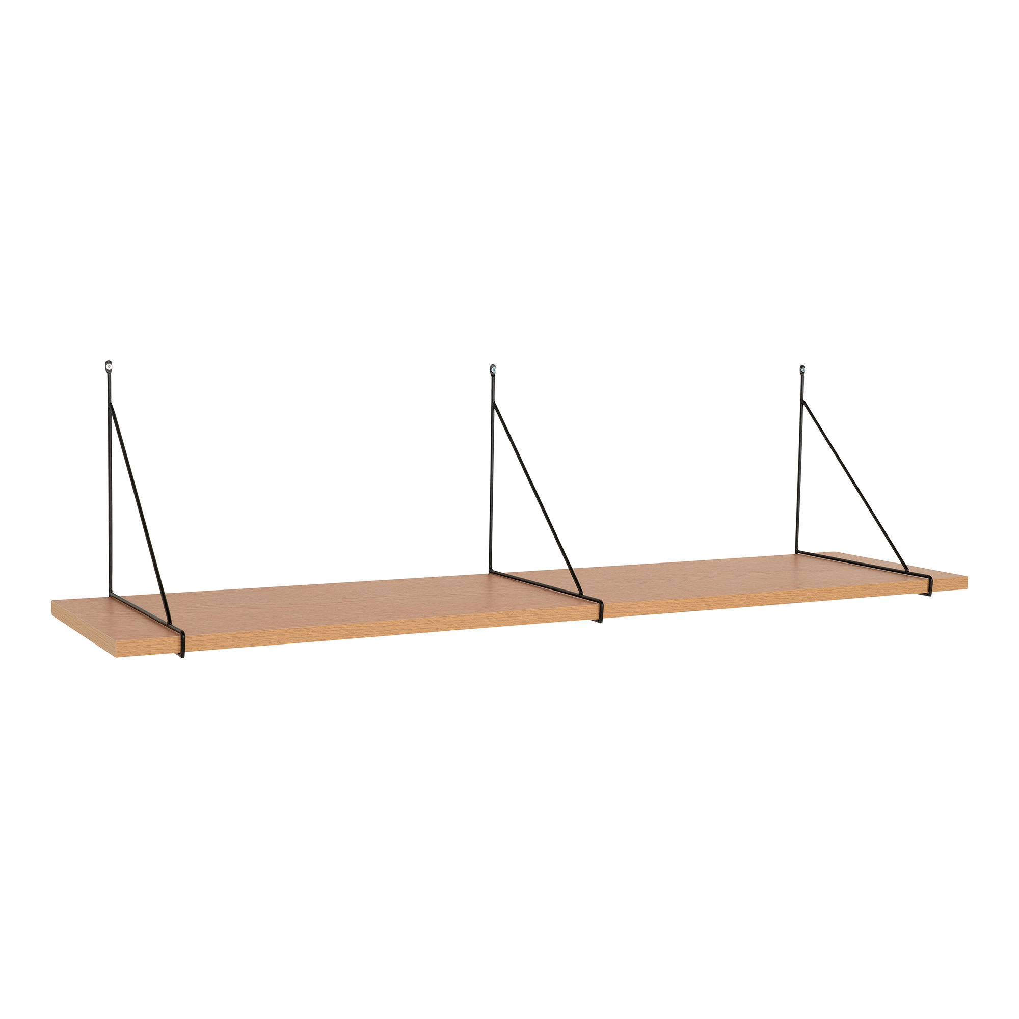 Chiba Væghylde, askefiner, sort metal stel, 120x29 cm - Billede 2