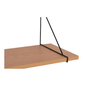 Chiba Væghylde, askefiner, sort metal stel, 120x29 cm - Billede 3