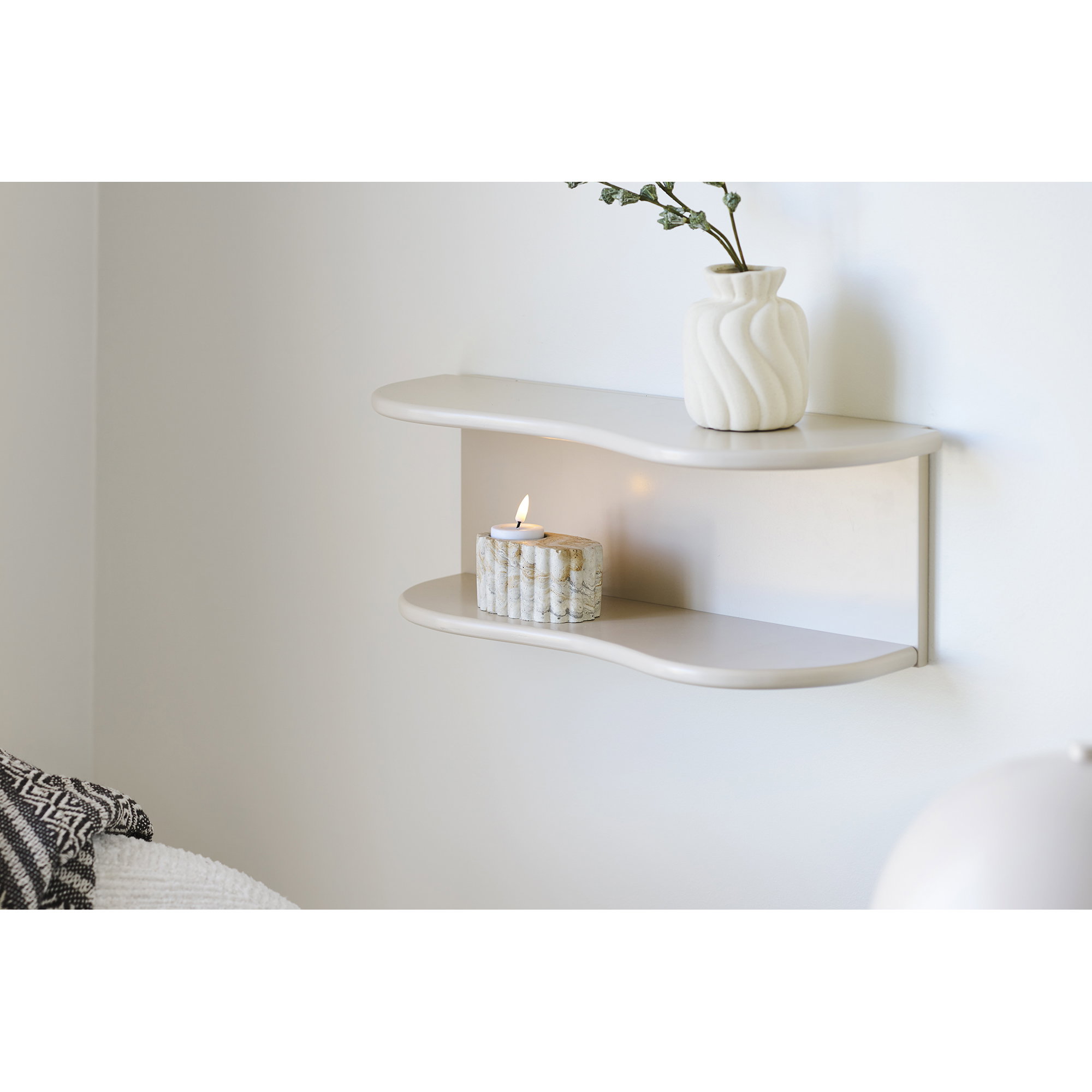 Botta Væghylde, beige, 44x17,5x18 cm - Billede 3