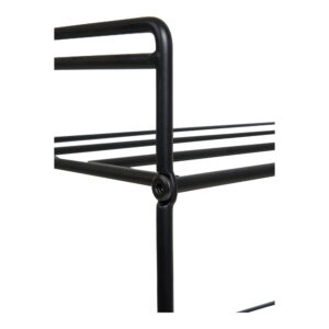 Swansea Skoreol, stål, 3 hylder, sort, 49,5x25x60 cm - Billede 4