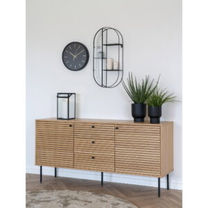 Kensington Vægur, sort, lydløs, ø35 cm - Billede 3