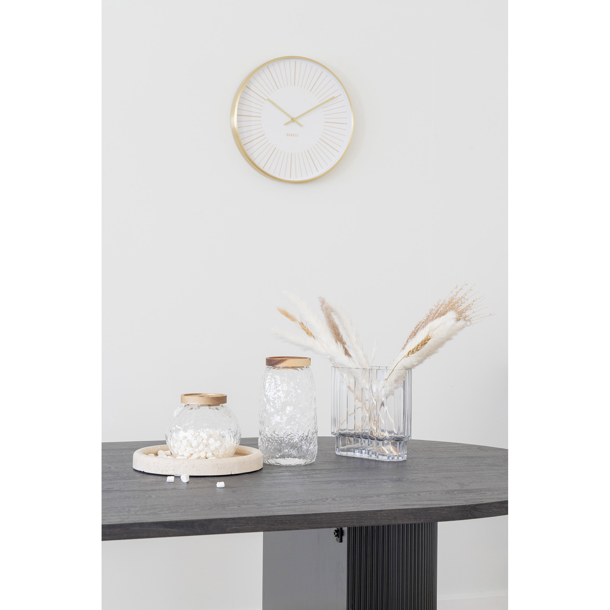 Takamaka Vægur, aluminium, guld, lydløs, ø40 cm - Billede 3