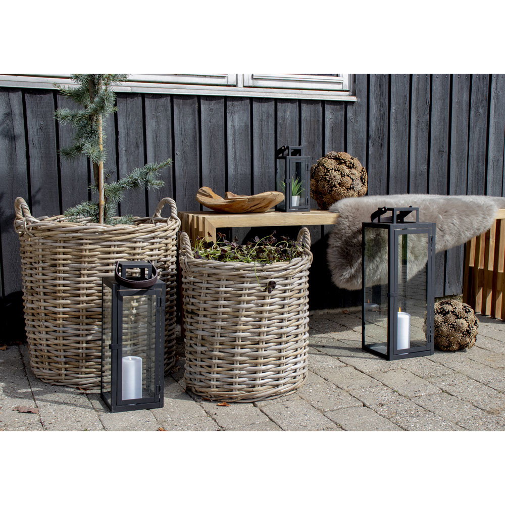 Indo Kurve, kubu rattan, natur, sæt af 2 - Billede 3