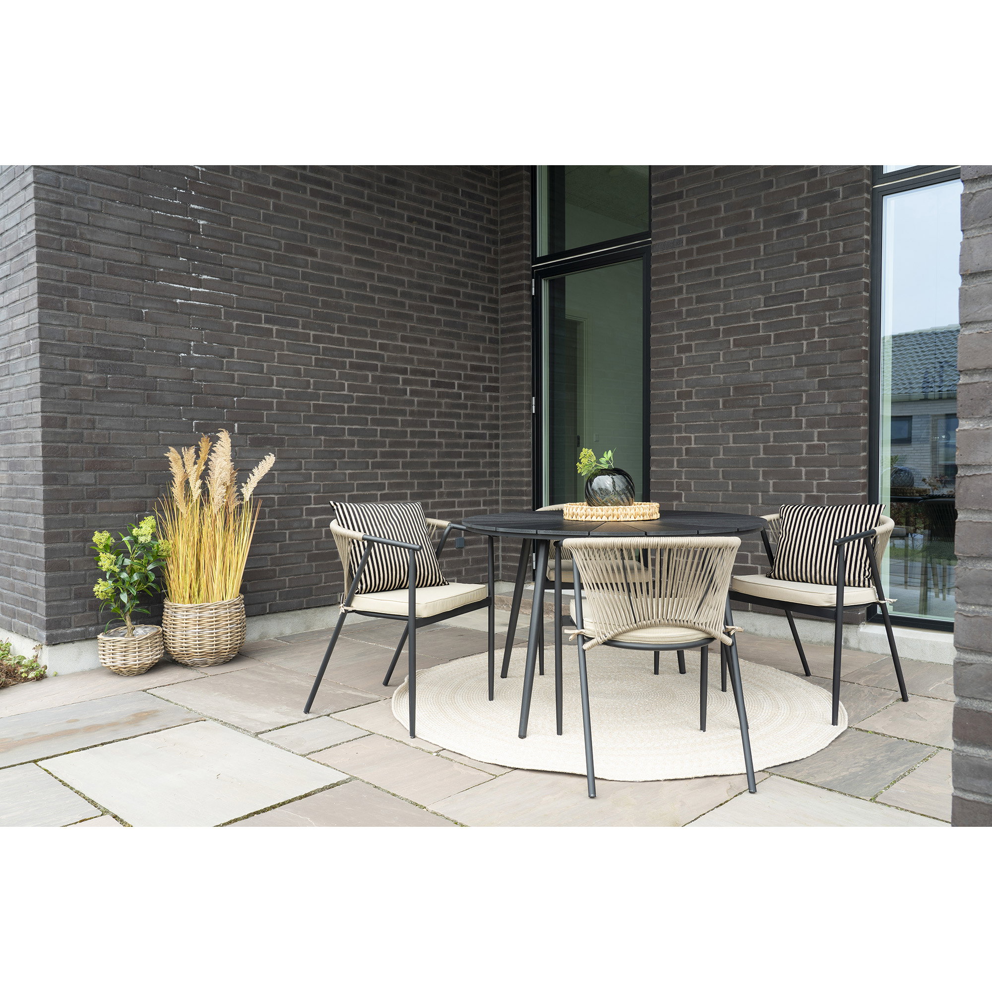 Pulo Kurve, kubu rattan, natur, sæt af 2 - Billede 4