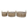 Kuta Kurve, kubu rattan, natur, sæt af 3