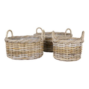 Kuta Kurve, kubu rattan, natur, sæt af 3 - Billede 3