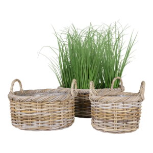 Kuta Kurve, kubu rattan, natur, sæt af 3 - Billede 4