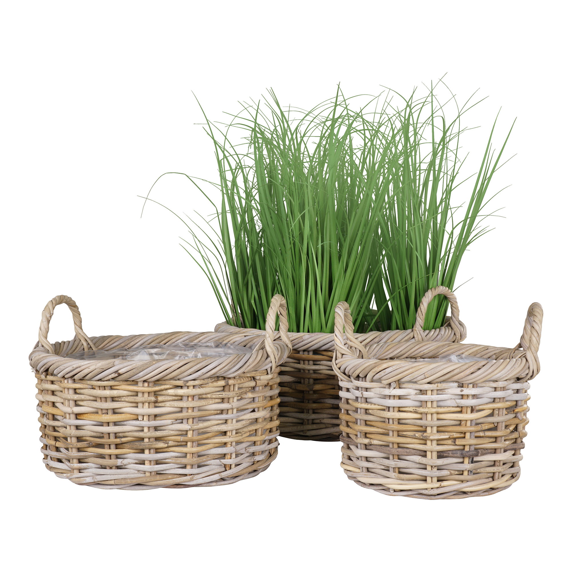 Kuta Kurve, kubu rattan, natur, sæt af 3 - Billede 4