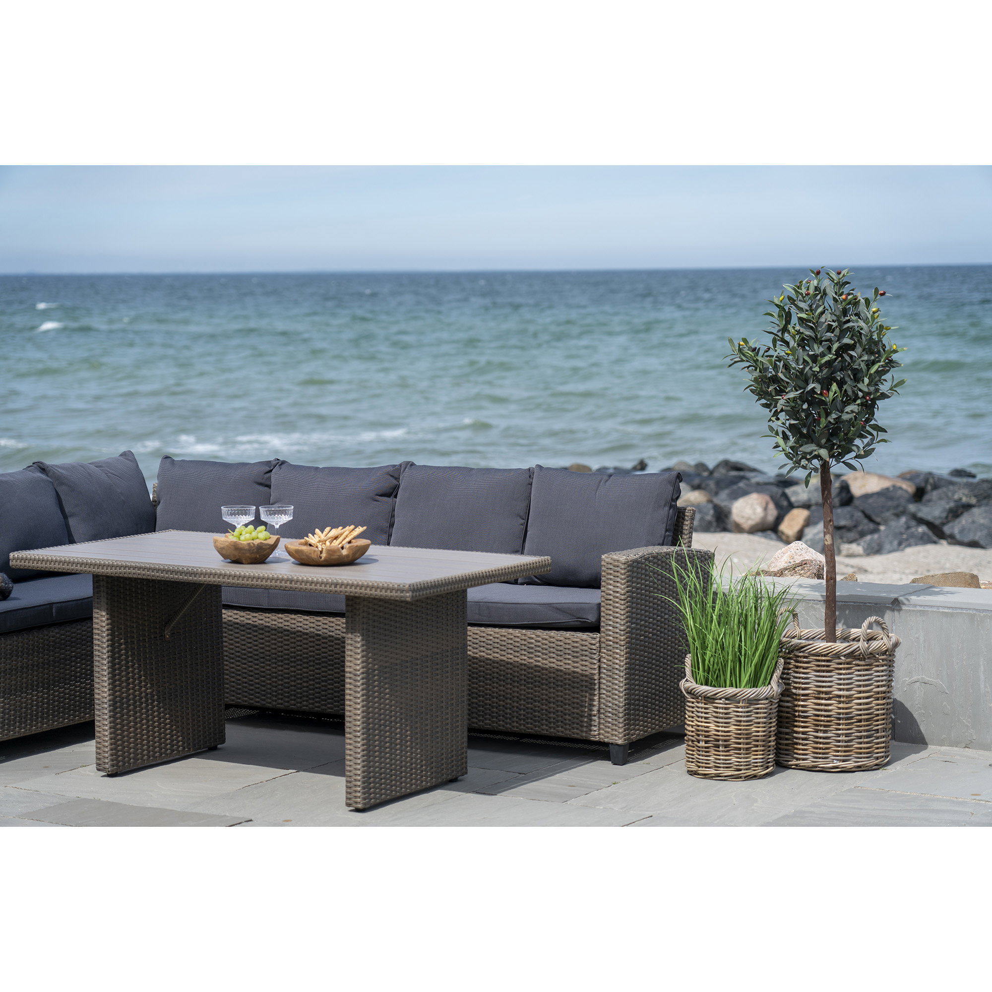 Gili Kurve, kubu rattan, natur, sæt af 2 - Billede 4
