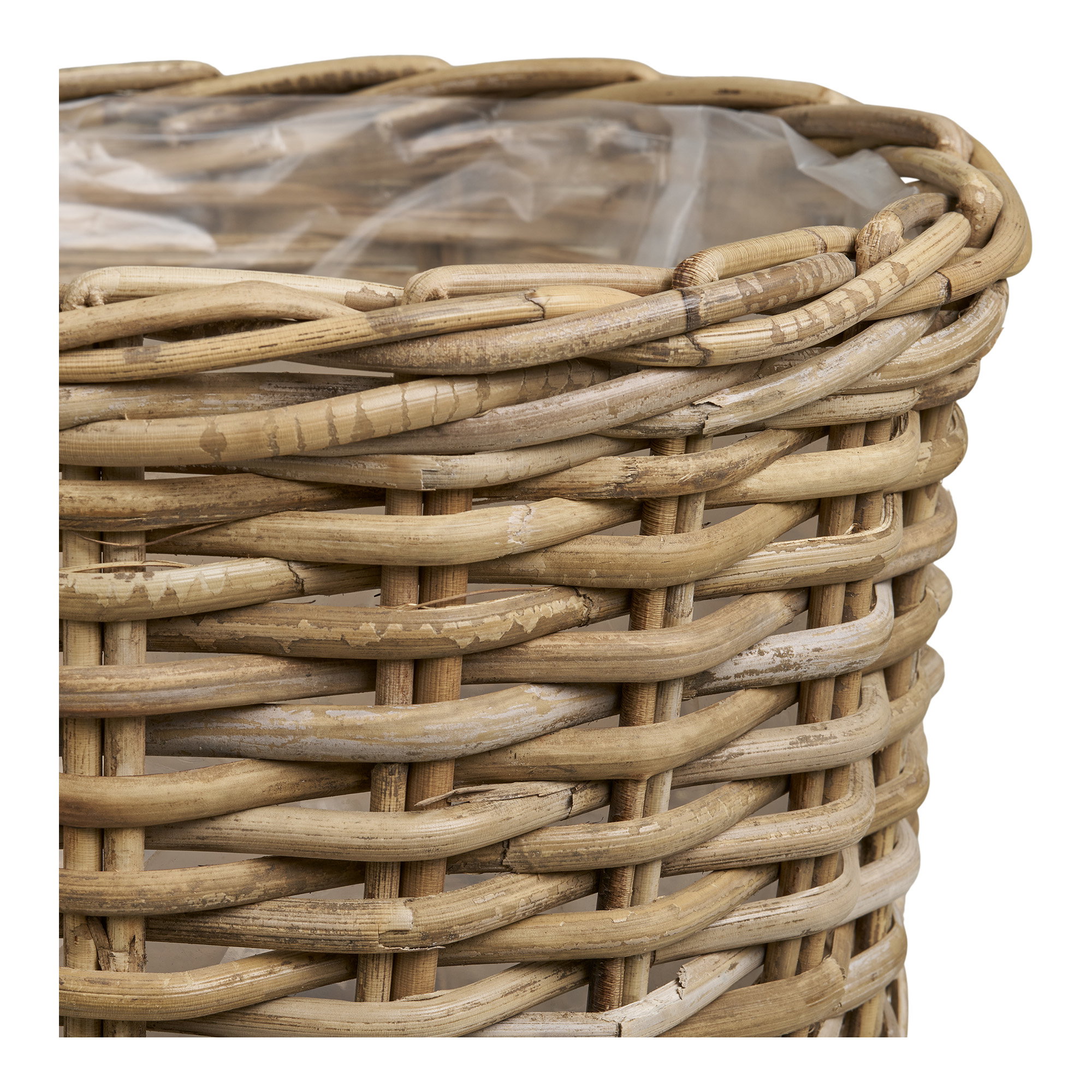 Kalak Kurve, kubu rattan, natur, sæt af 2 - Billede 2