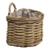 Keli Kurv, kubu rattan, natur, 23x23x27 cm