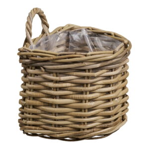 Keli Kurv, kubu rattan, natur, 23x23x27 cm