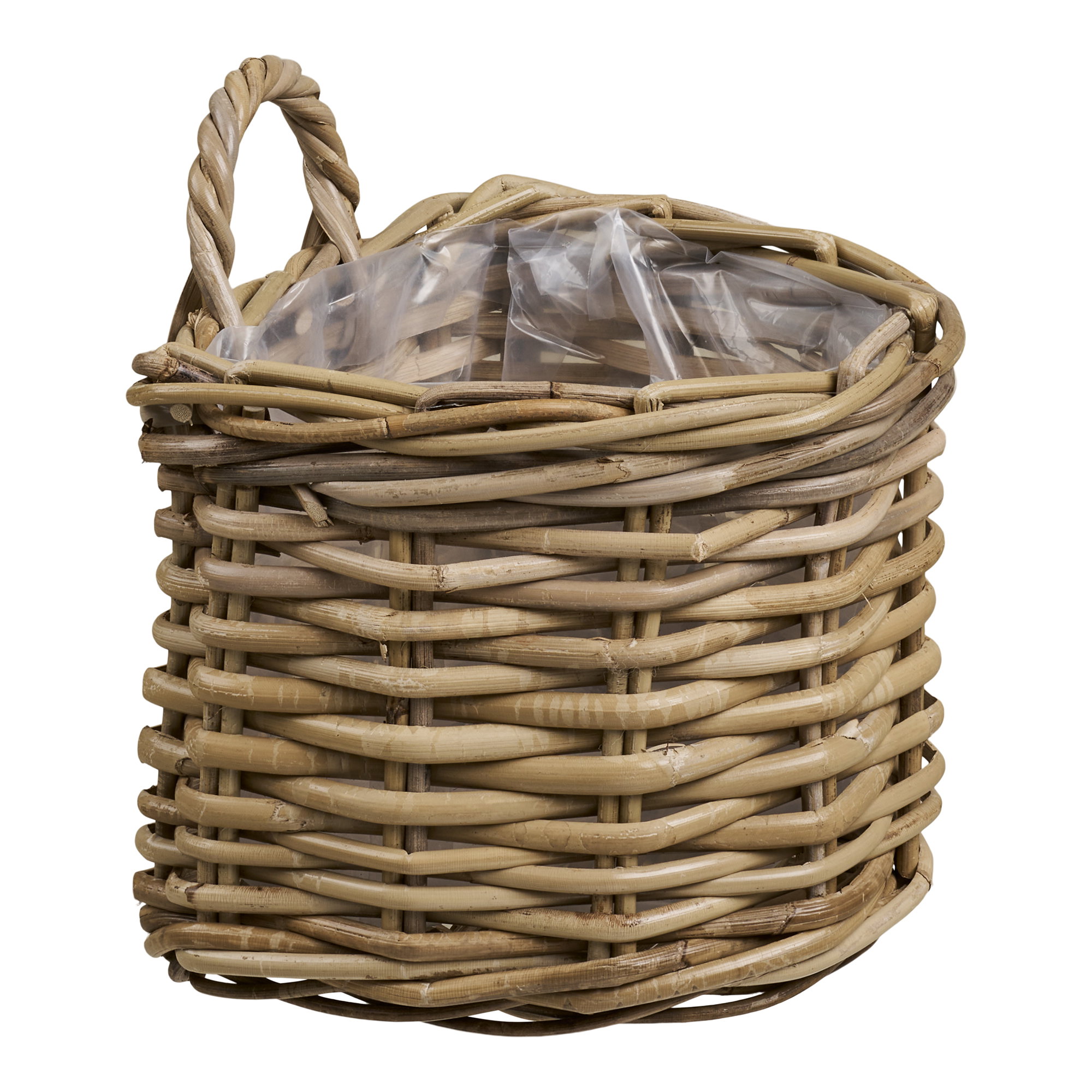 Keli Kurv, kubu rattan, natur, 23x23x27 cm