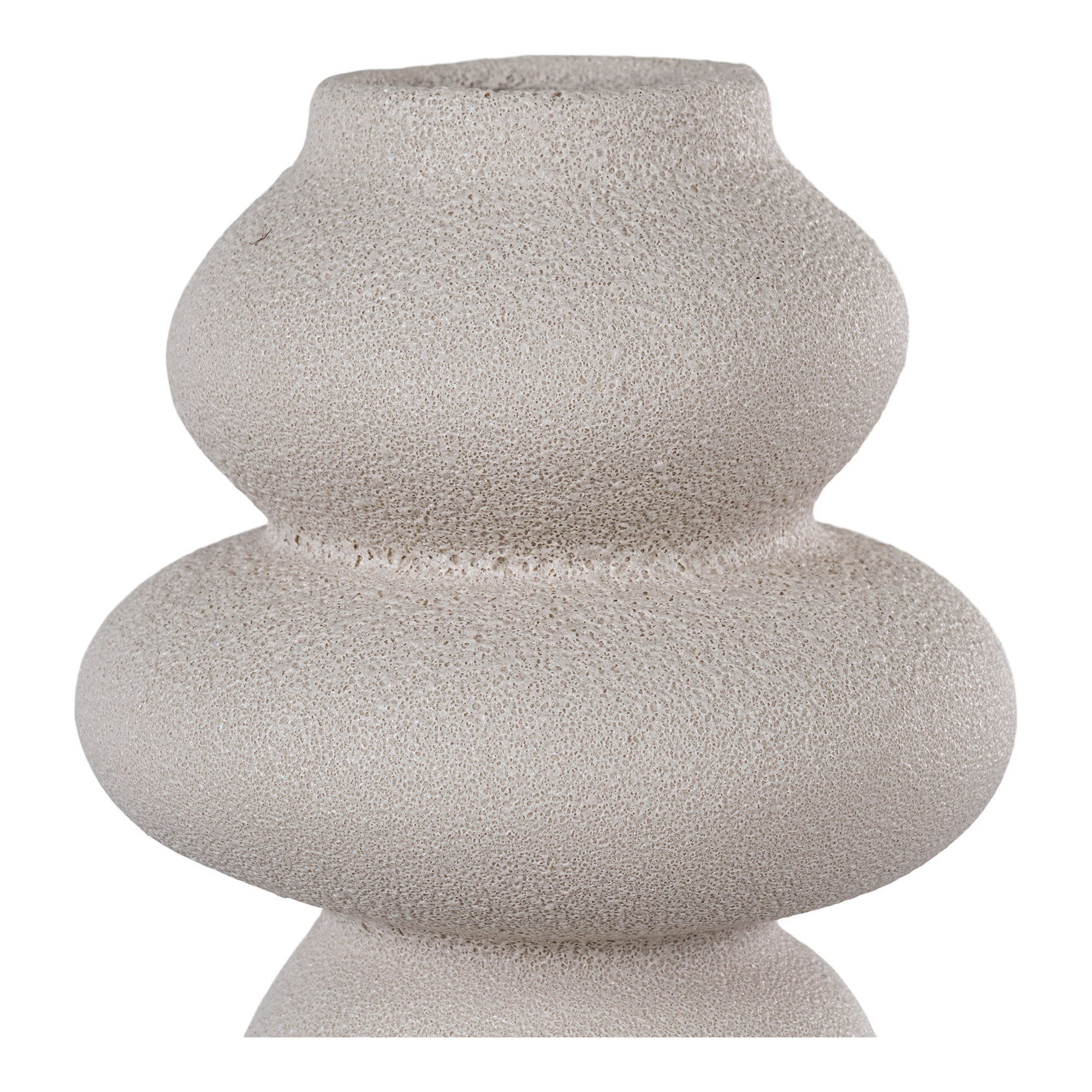 Vase, keramik, beige, ø14,5x26,5 cm - Billede 4