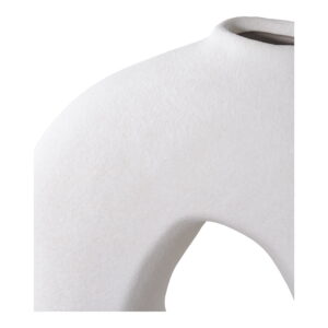 Vase, keramik, hvid, 24x10,5x27,8 cm - Billede 3