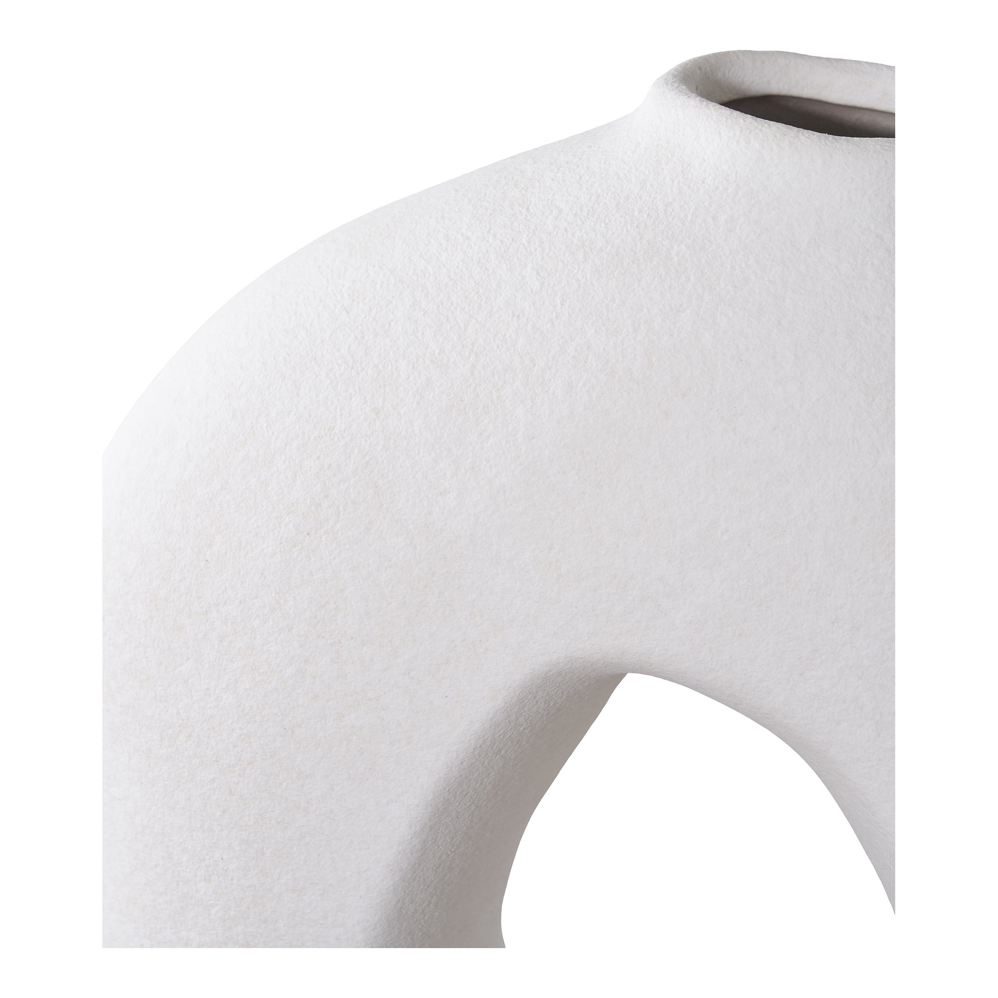 Vase, keramik, hvid, 24x10,5x27,8 cm - Billede 3