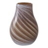 Vase, glas, brun, ø16x23 cm