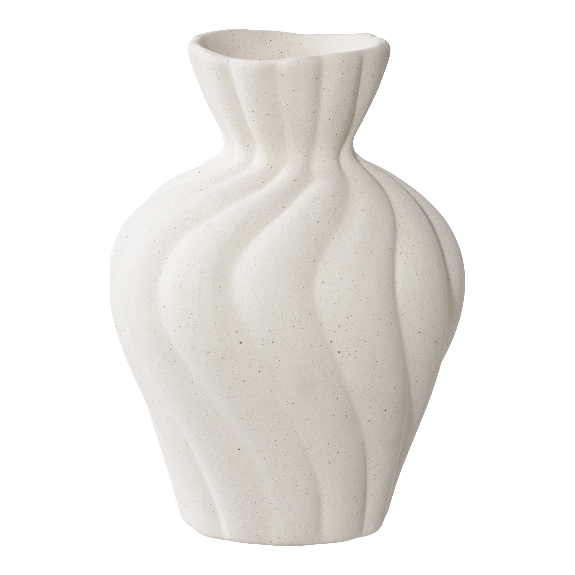 Vase, keramik, hvid, sæt af 2 - Billede 2