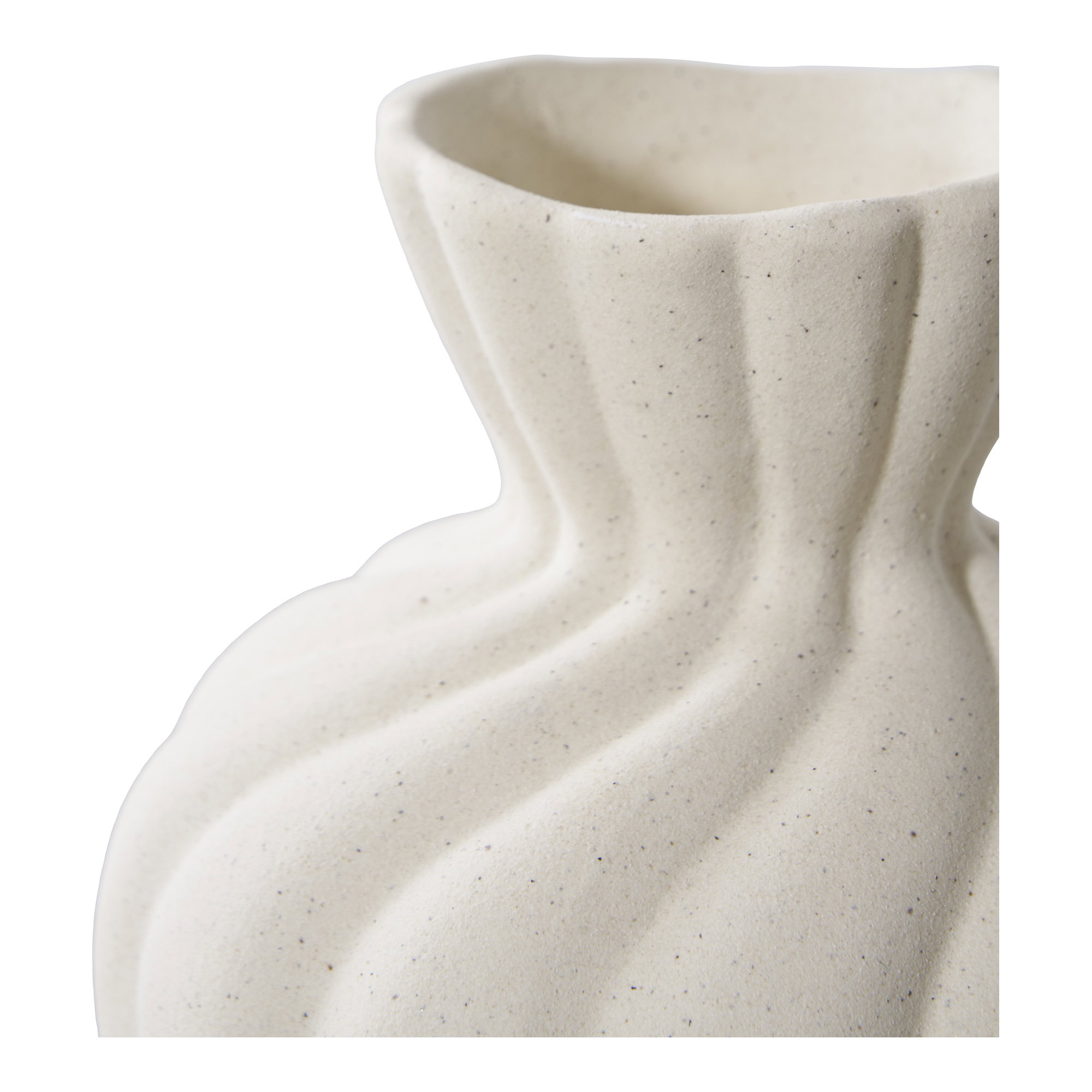 Vase, keramik, hvid, sæt af 2 - Billede 4