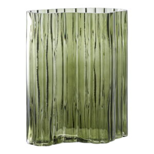 Alternative view of Vase, glas, smoked grøn, 21,5x12x26,5 cm