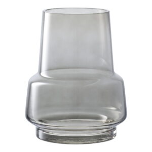 Vase, glas, smoked grå, ø15x19 cm