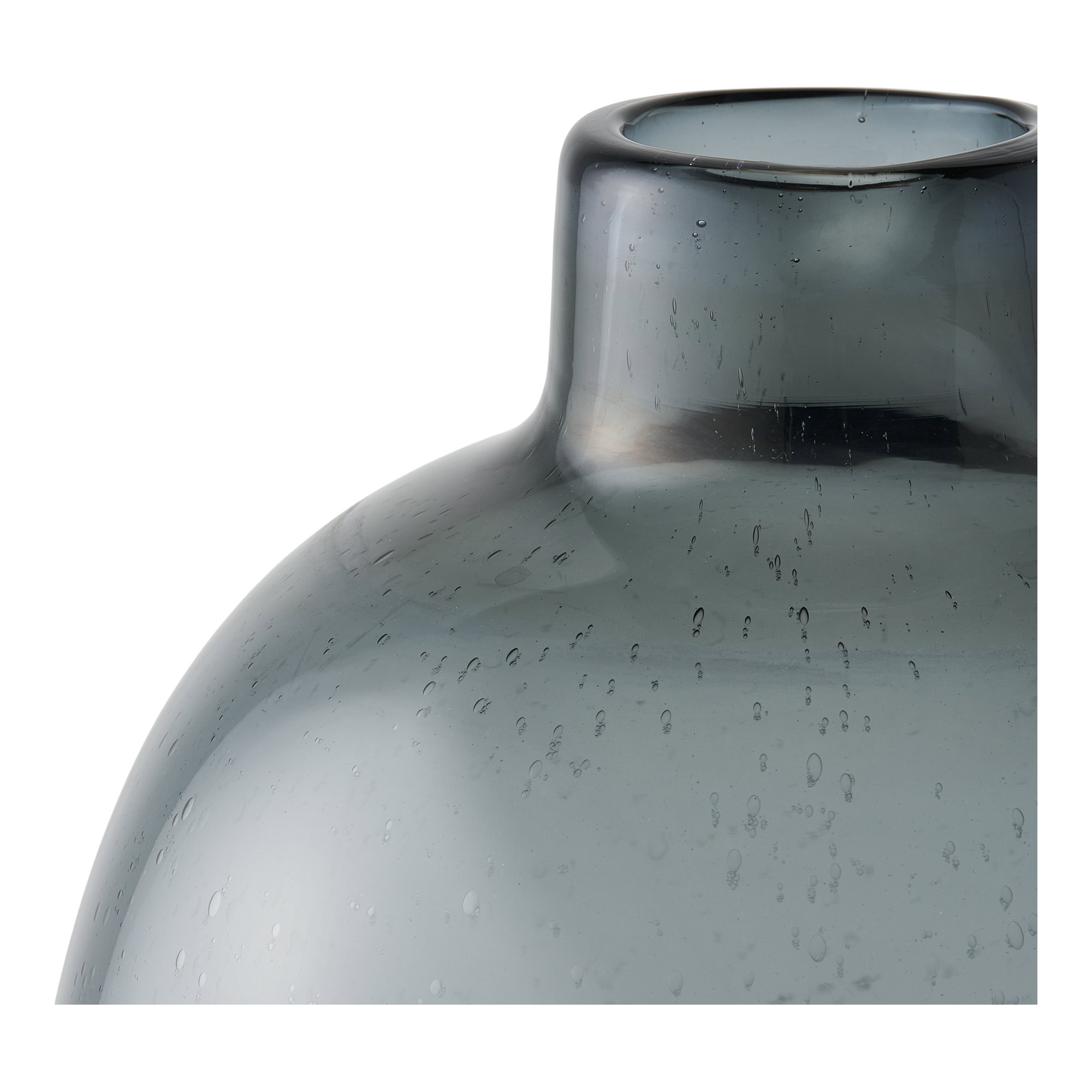 Vase, glas, smoked sort, ø23x35 cm - Billede 2