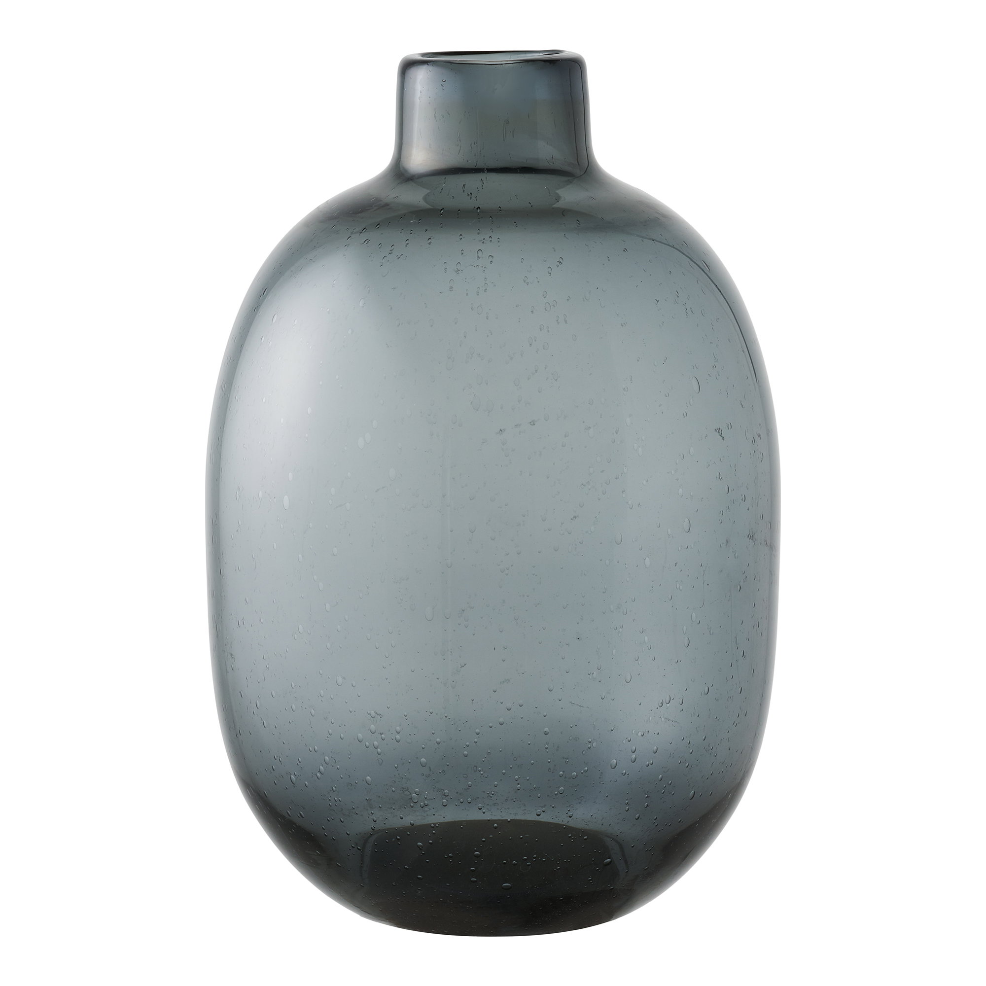 Vase, glas, smoked sort, ø23x35 cm
