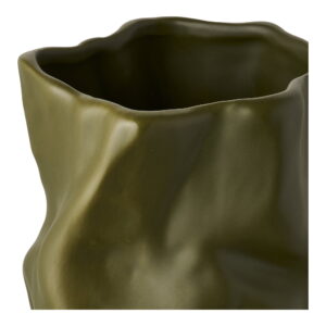 Alternative view of Vase, keramik, grøn, ø15x25,5 cm