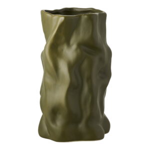 Vase, keramik, grøn, ø15x25,5 cm