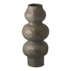 Vase, keramik, mørkegrå, ø14,5x33,5 cm