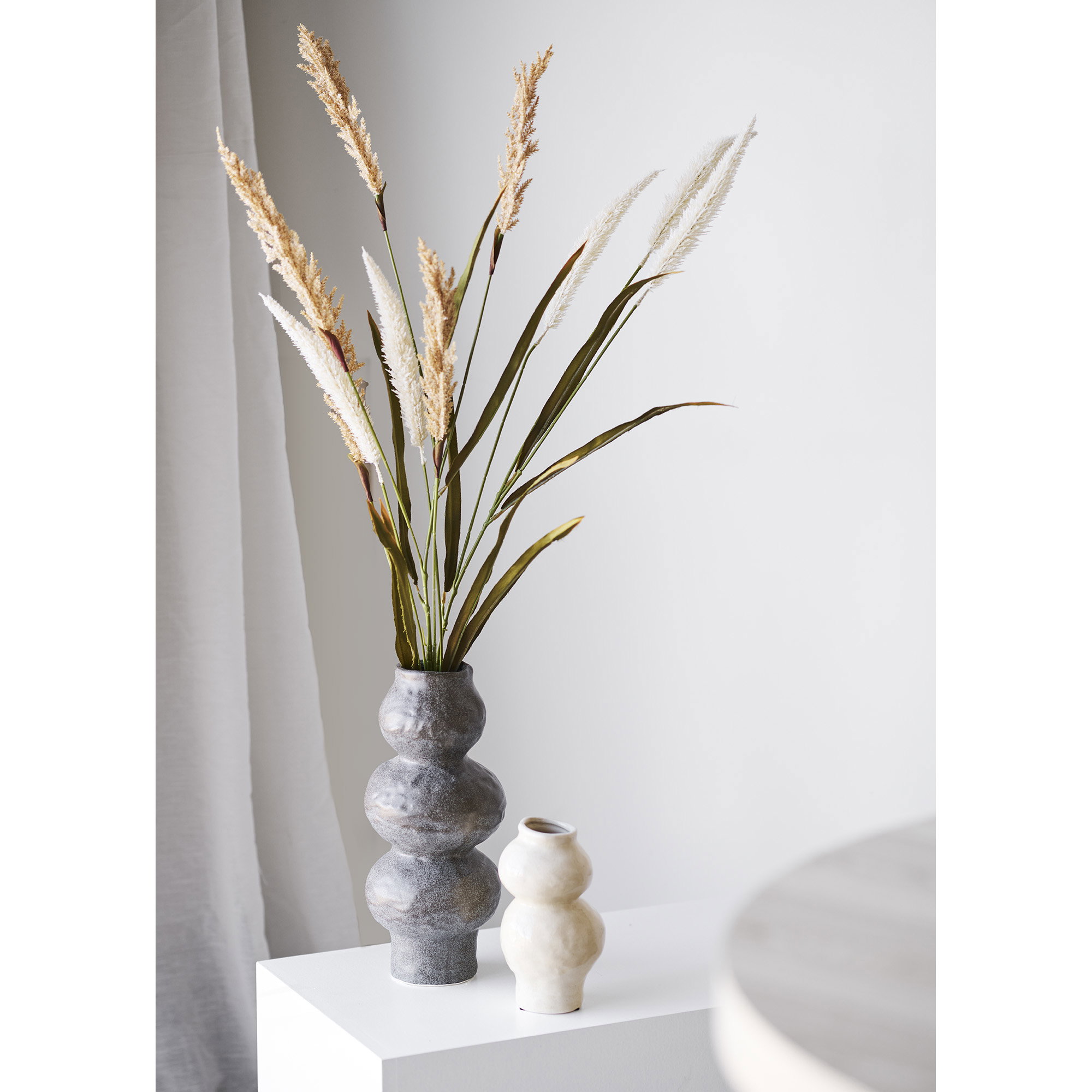 Vase, keramik, beige, ø10,5x19,5 cm - Billede 3