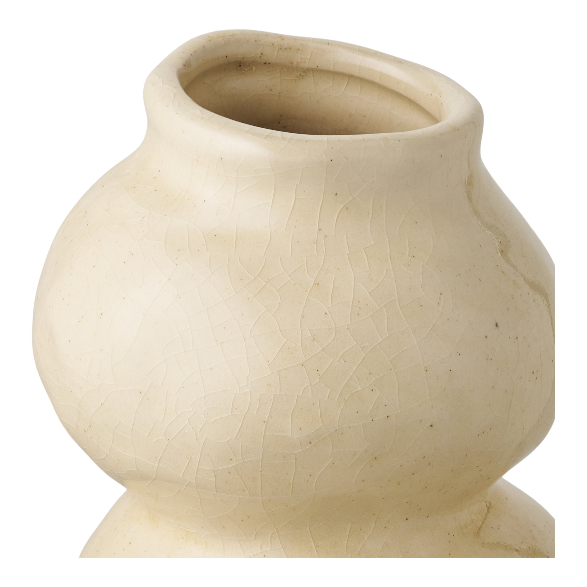 Vase, keramik, beige, ø10,5x19,5 cm - Billede 2