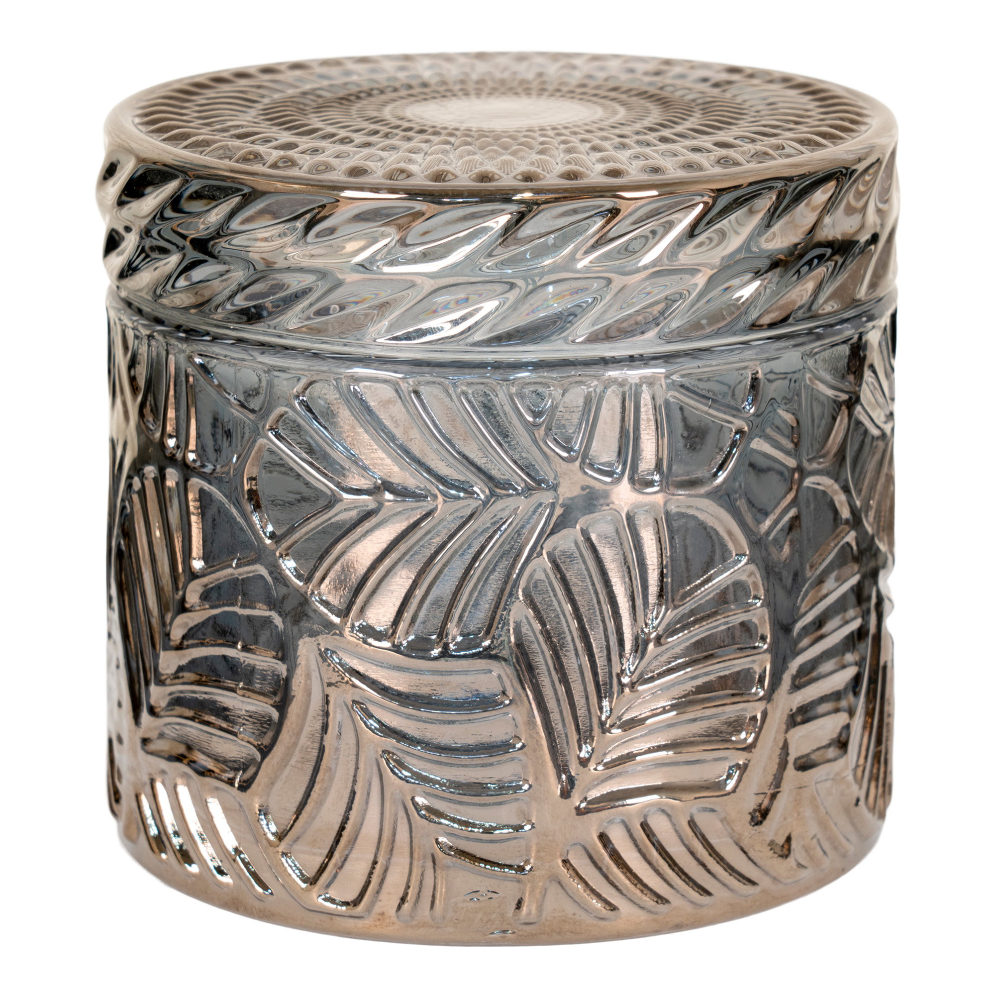 Krukker, glas, røgfarvet, ø9x8,5 cm, sæt af 2 - Billede 2
