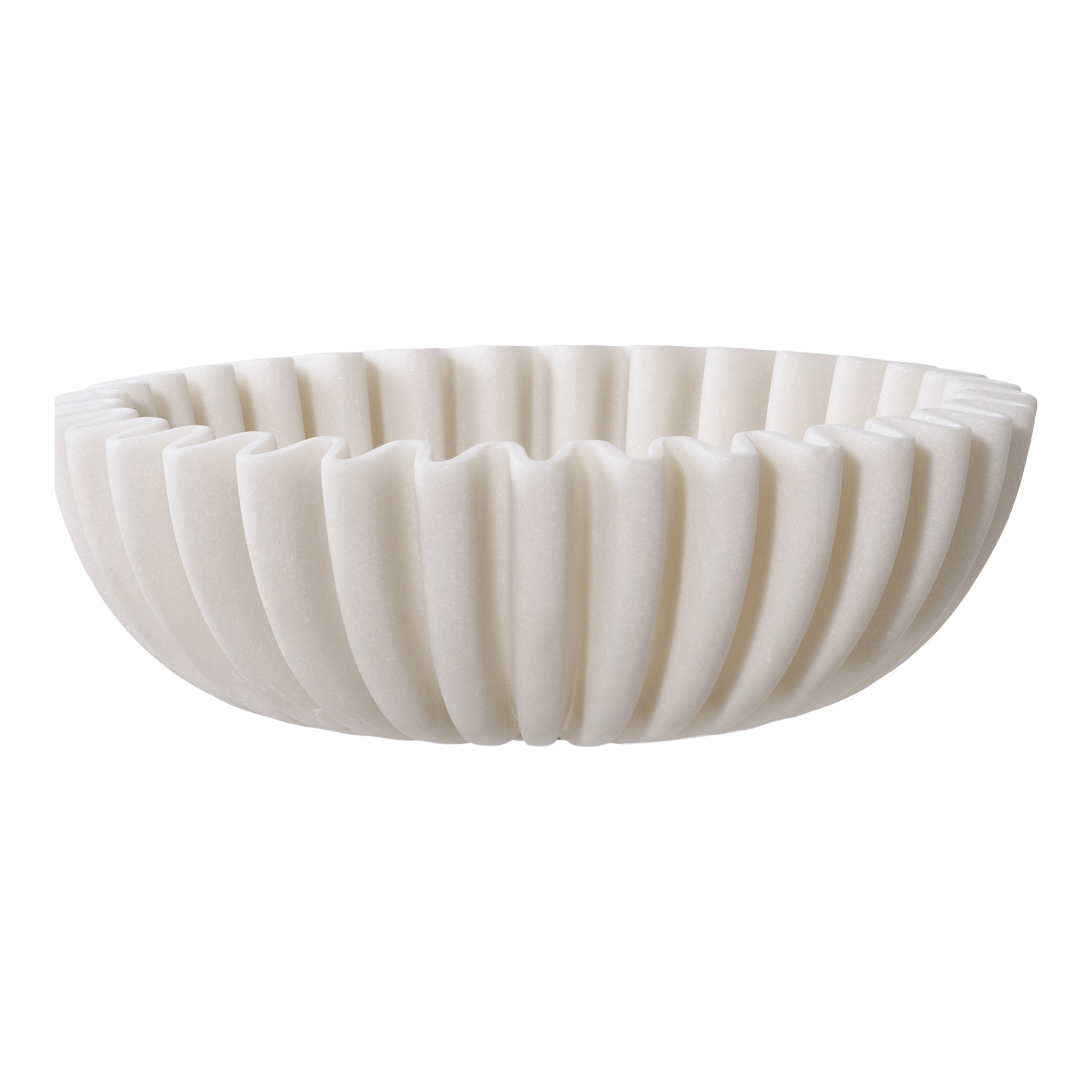 Skål, polyresin, beige, ø20x6,5 cm