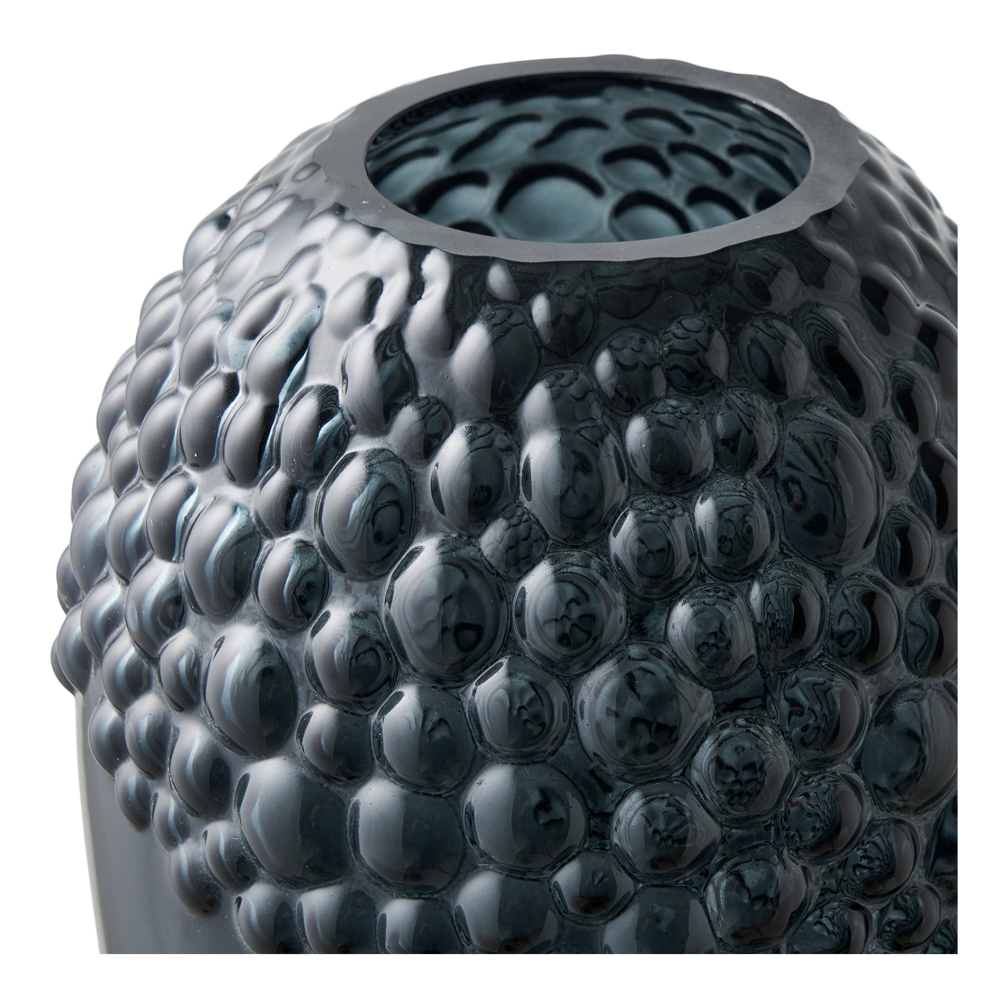 Vase, glas, mørkegrå, ø14x25 cm - Billede 2
